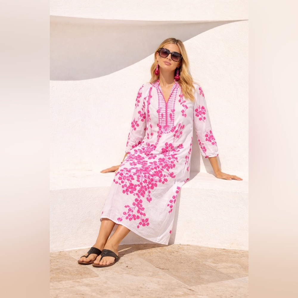 Ro's Garden Embroidered Clorinda Kaftan